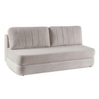 SOFA Grau-Beige ORI Mit Schlaffunktion Ohne Armlehnen - Grau, Textil (211/93/103cm) - Sepro Meble