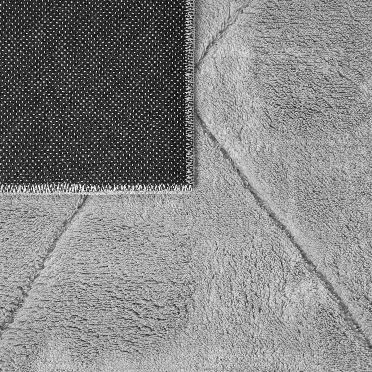 FLACHWEBETEPPICH Skandinavisch Grau 80 x 150 cm - Hellgrau, Kunststoff (80/150cm) - TT Home