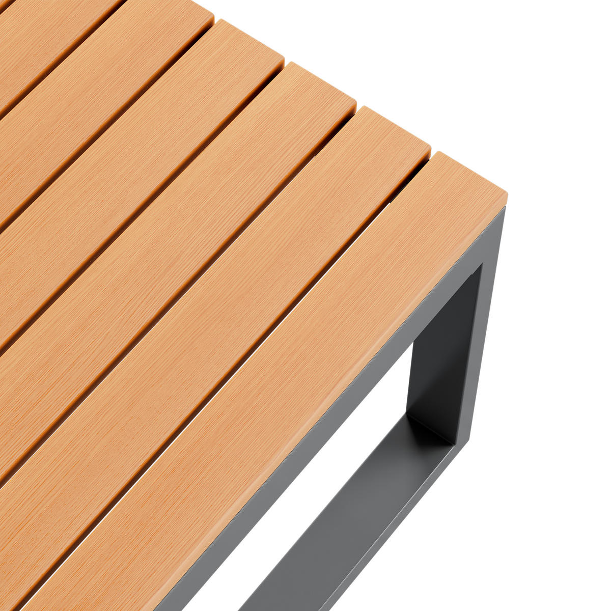 LOUNGEGARNITUR aus Stahl/Polyester Beige mit 2 Couchtischen - Beige, Metall - Modfu