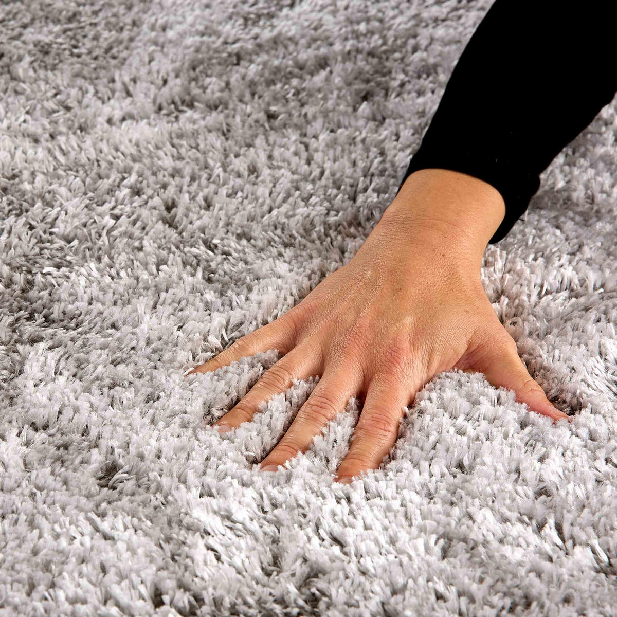 HOCHFLORTEPPICH PAULIE - Silberfarben, Textil (80/150cm) - Astra