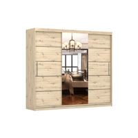 SCHIEBETÜRENSCHRANK - Kleiderschrank Elba I - Artisan - Eiche Artisan, Holzwerkstoff/Metall (250/218/61cm) - Möblo