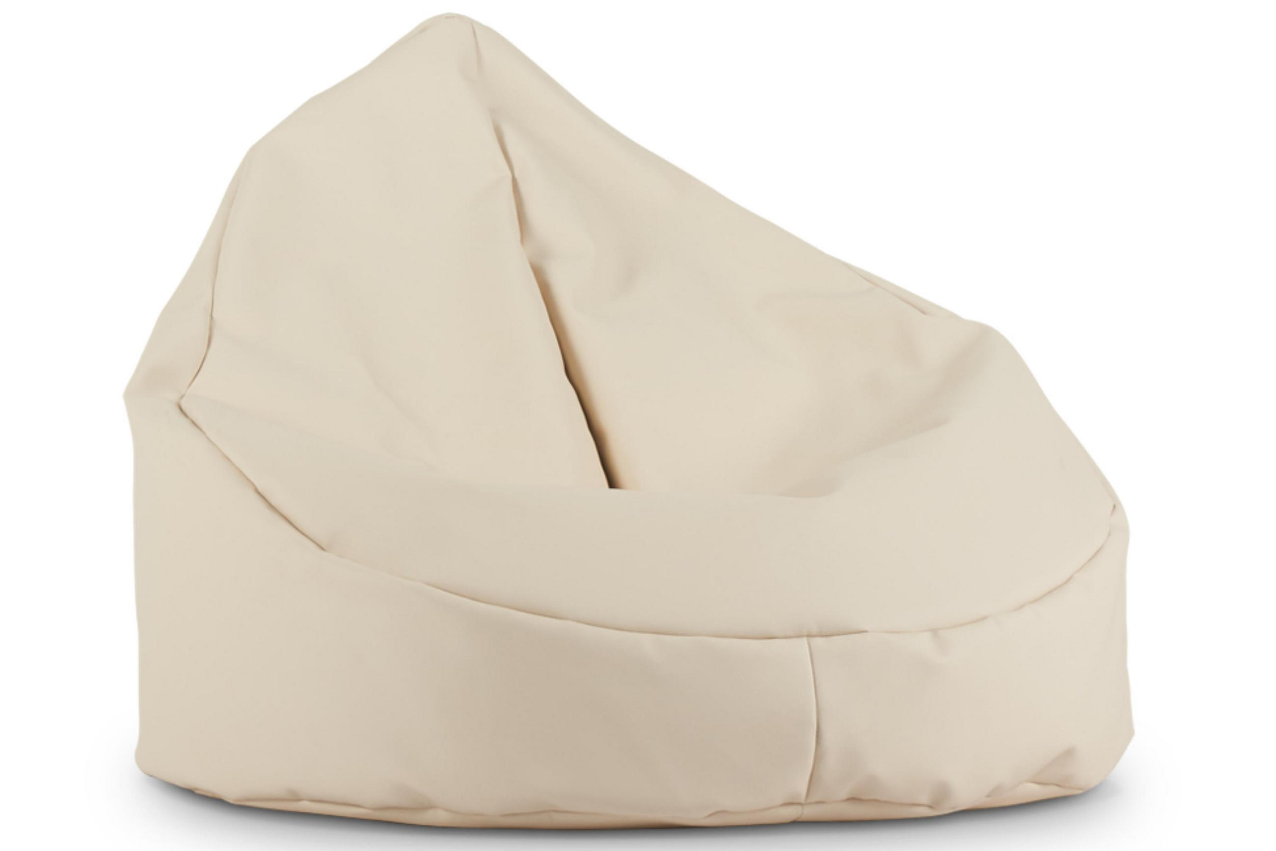 SITZSACK COSMO aus Lederoptik, Cremefarben - Creme, Textil (85/80/85cm) - KONSIMO®