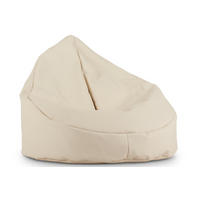 SITZSACK COSMO aus Lederoptik, Cremefarben - Creme, Textil (85/80/85cm) - KONSIMO®