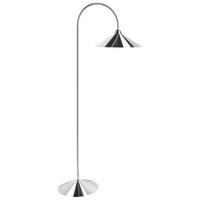 STEHLAMPE Silber Savegre - Silberfarben, Metall (40/66/150cm) - Beliani