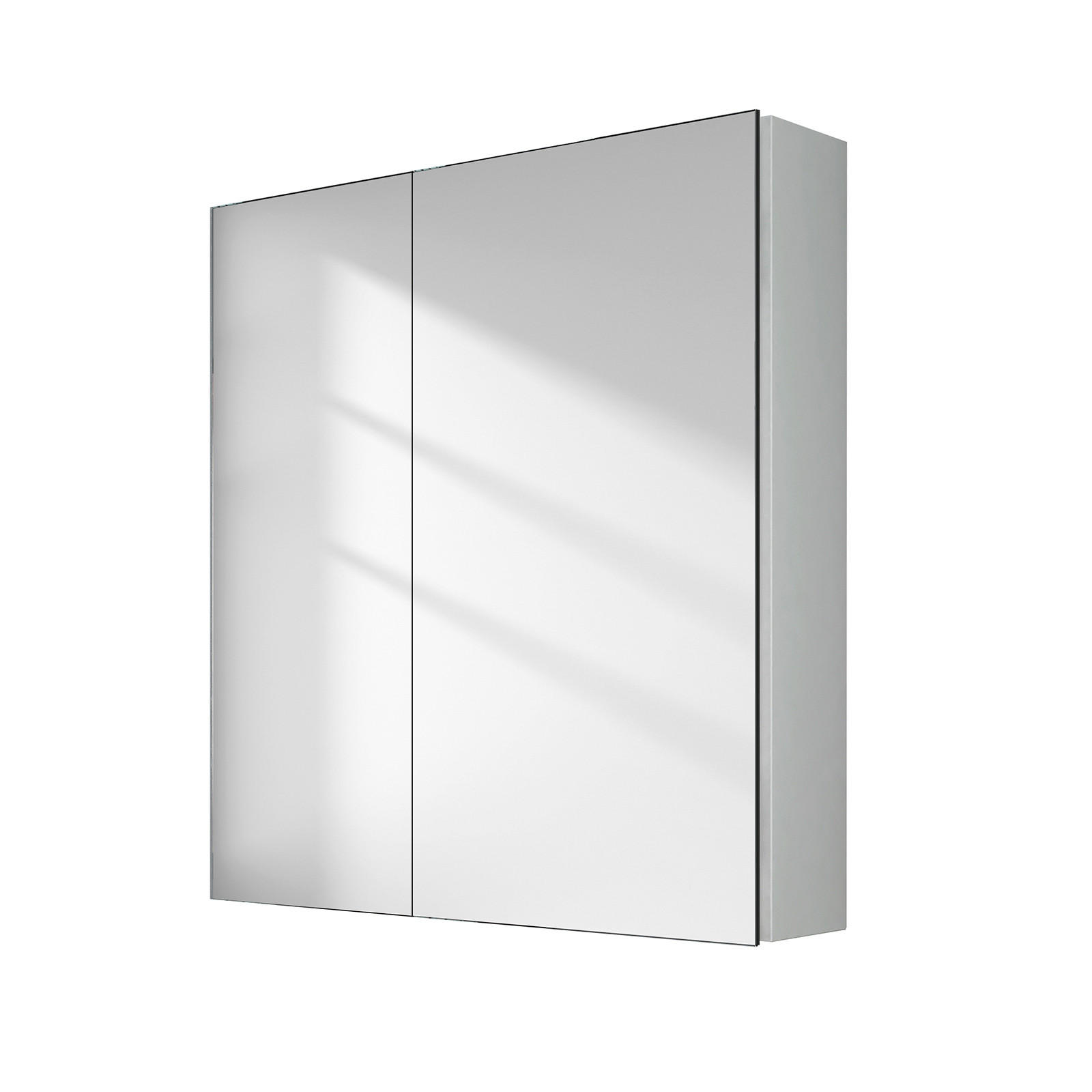 SPIEGELSCHRANK Weiß 65/60/14,5 cm - Weiß, Metall (60/65/65cm) - EMKE