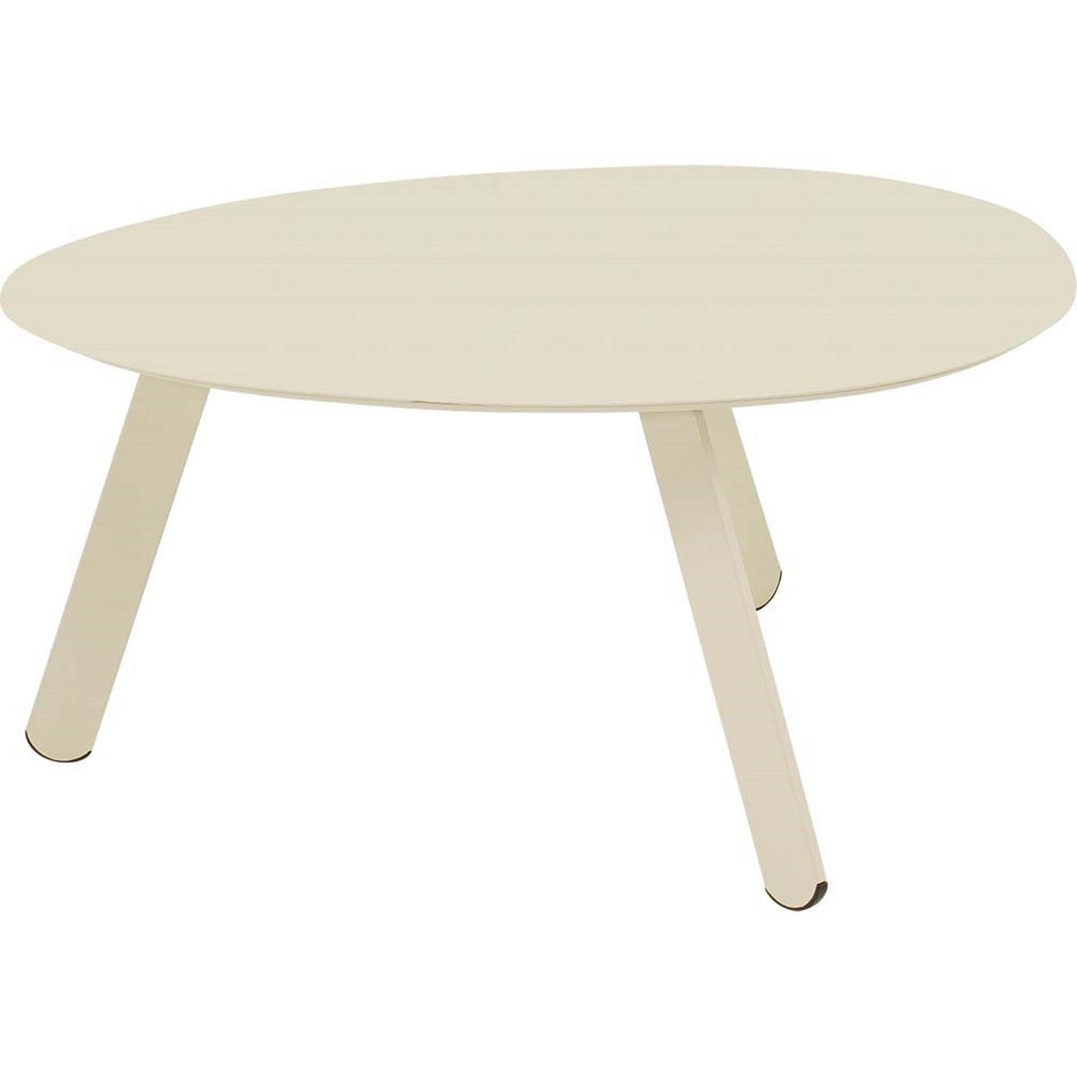 BEISTELLTISCH Tiki - Creme - 74/60/35,5 cm - Creme, Metall (74/60/35cm) - Lesli Living