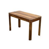 ESSTISCH CHARENTE, Dunkles Massivholz, handgefertigt, 120 x 60 x 76 cm - Braun, Holz (60/120/76cm) - KADIMA DESIGN