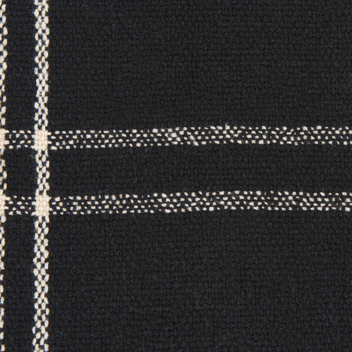 DECKE Schwarz Kulac 130/170 cm - Schwarz, Naturmaterialien/Textil (130/170cm) - Beliani