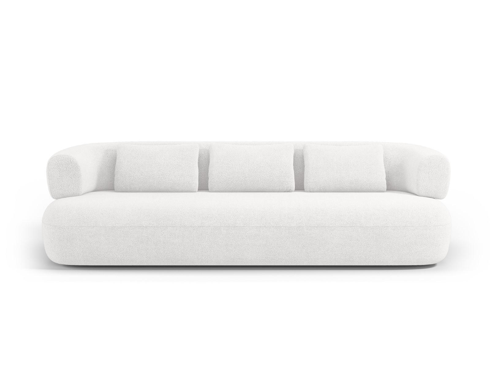 SOFA Jenny aus Boucle elfenbein 4 Sitzplätze - Creme, Textil (90/73/226cm) - Micadoni