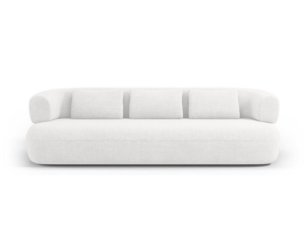 SOFA Jenny aus Boucle elfenbein 4 Sitzplätze - Creme, Textil (90/73/226cm) - Micadoni