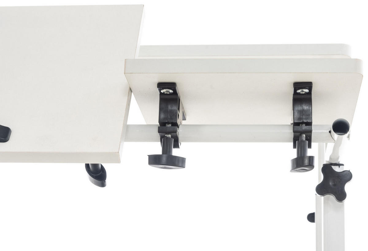 SCHREIBTISCH 80/59/64 cm Holz weiß - Weiß, Holz/Metall (59/80/64cm) - CLP