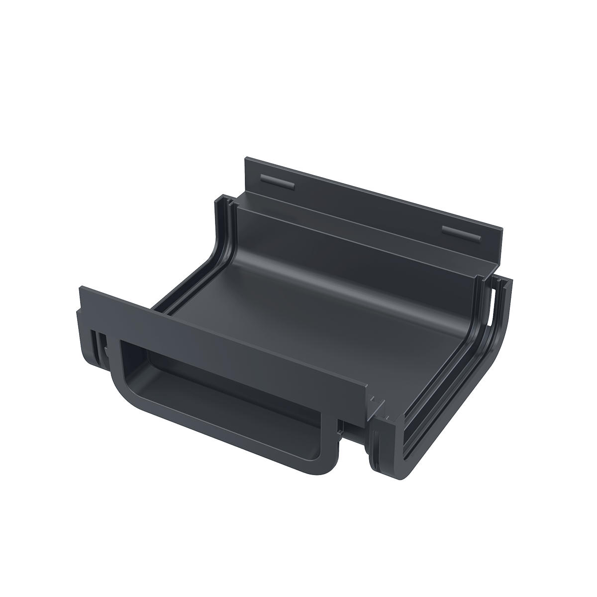 VERBINDUNGSSTÜCK für Entwässerungsrinnen - Schwarz, Metall (6/13.7/16.2cm) - Alcadrain