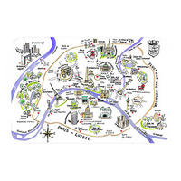 TISCHSET Dessin Paris passend 45 x 30 cm - Multicolor, Textil (30/45cm) - Winkler