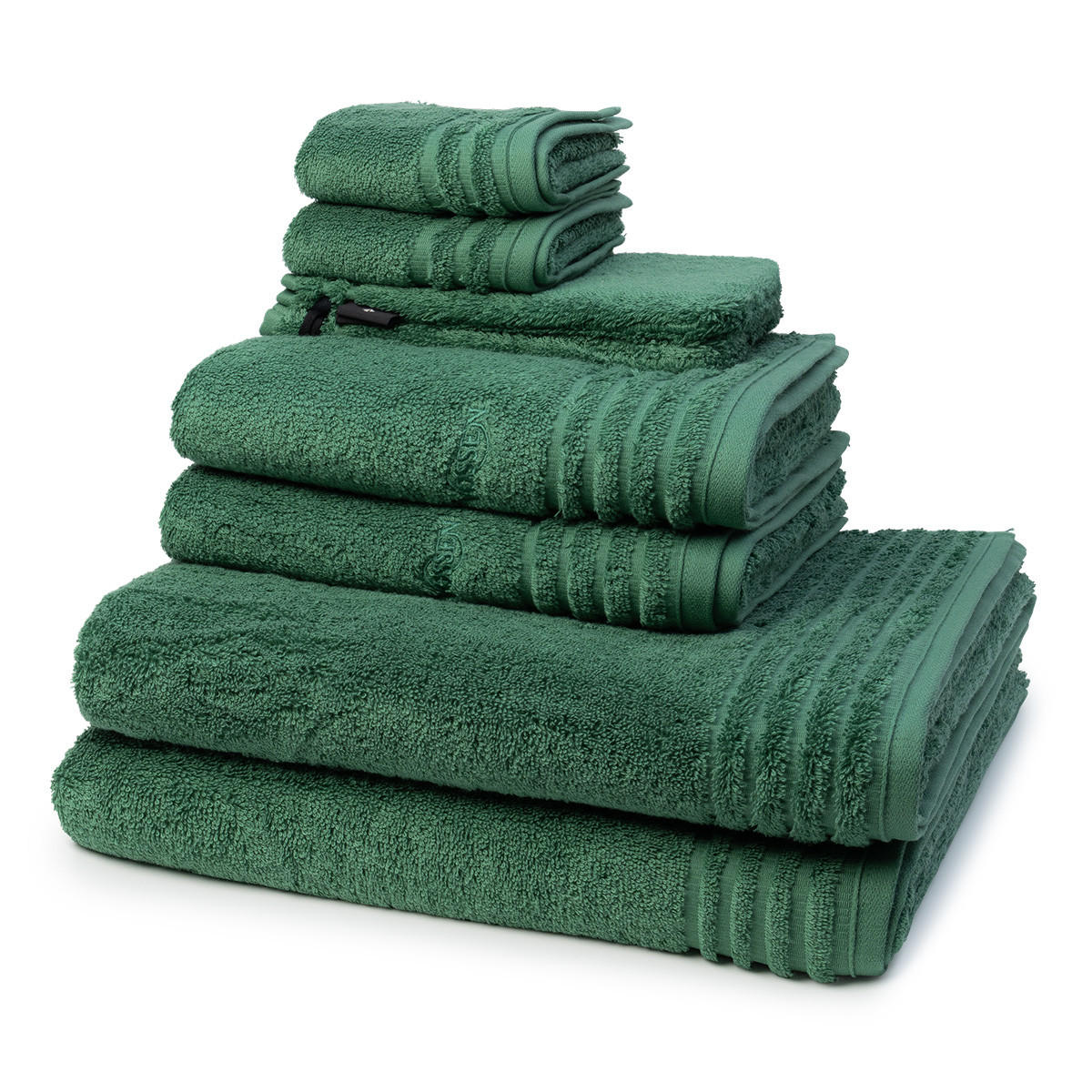 FROTTIERSET Vienna Style Supersoft 8-teilig - Grün, Textil (50/100cm) - Vossen