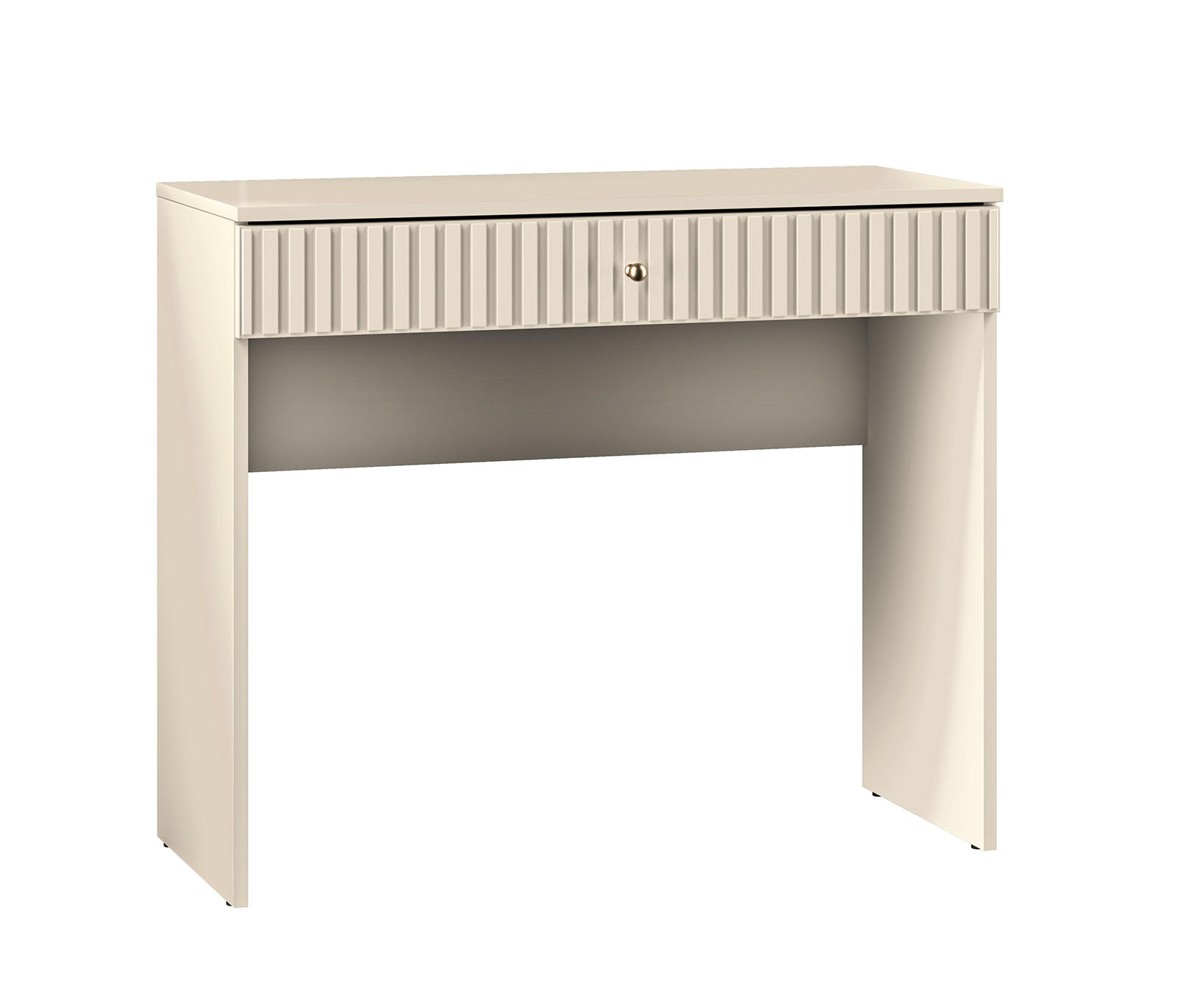 SCHMINKTISCH Sophie kaschmir matt 92 / 40 / 78cm - Braun, Holz/Holzwerkstoff (40/92/78cm) - Feldmann-Wohnen