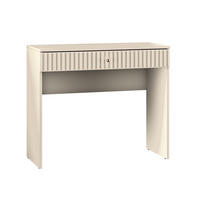 SCHMINKTISCH Sophie kaschmir matt 92 / 40 / 78cm - Braun, Holz/Holzwerkstoff (40/92/78cm) - Feldmann-Wohnen
