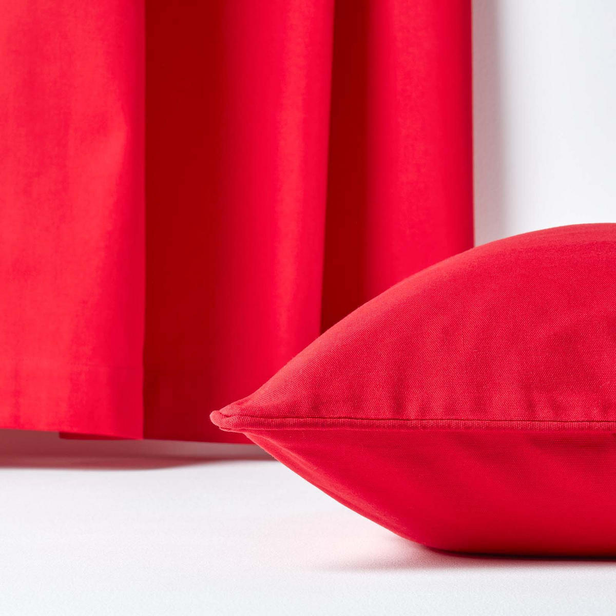 KISSENHÜLLE rot 30/30 cm, 100% Baumwolle - Rot, Textil (30/30cm) - Homescapes
