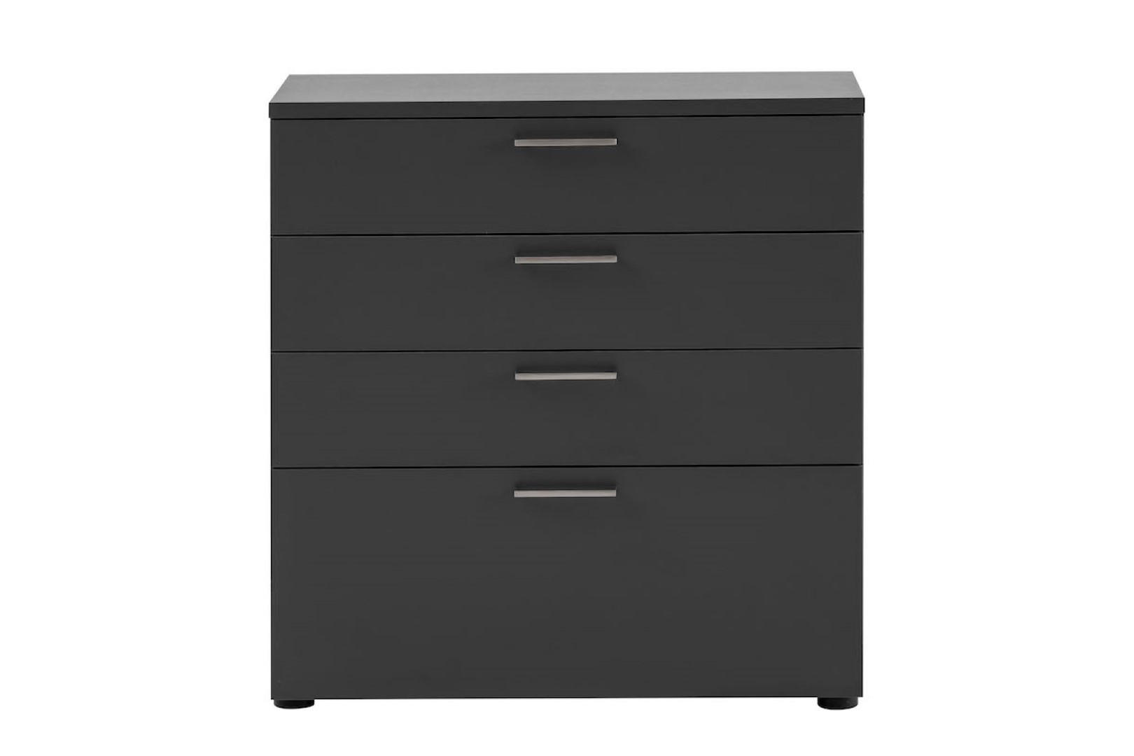 SCHUBLADENSCHRANK Hippo 84x80x40 cm 4 Schubladen Anthrazit - Anthrazit, Holz (160/120/40cm) - PROREGAL