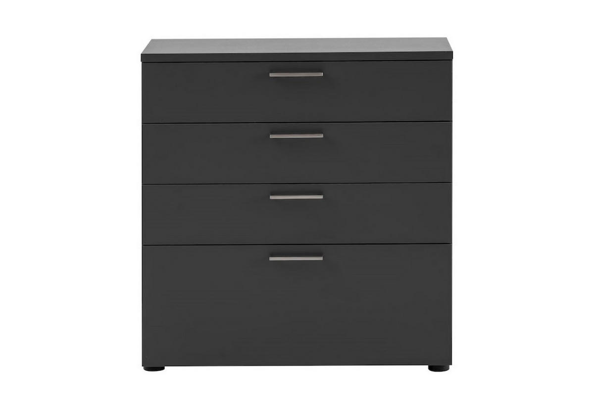 SCHUBLADENSCHRANK Hippo 84x80x40 cm 4 Schubladen Anthrazit - Anthrazit, Holz (160/120/40cm) - PROREGAL