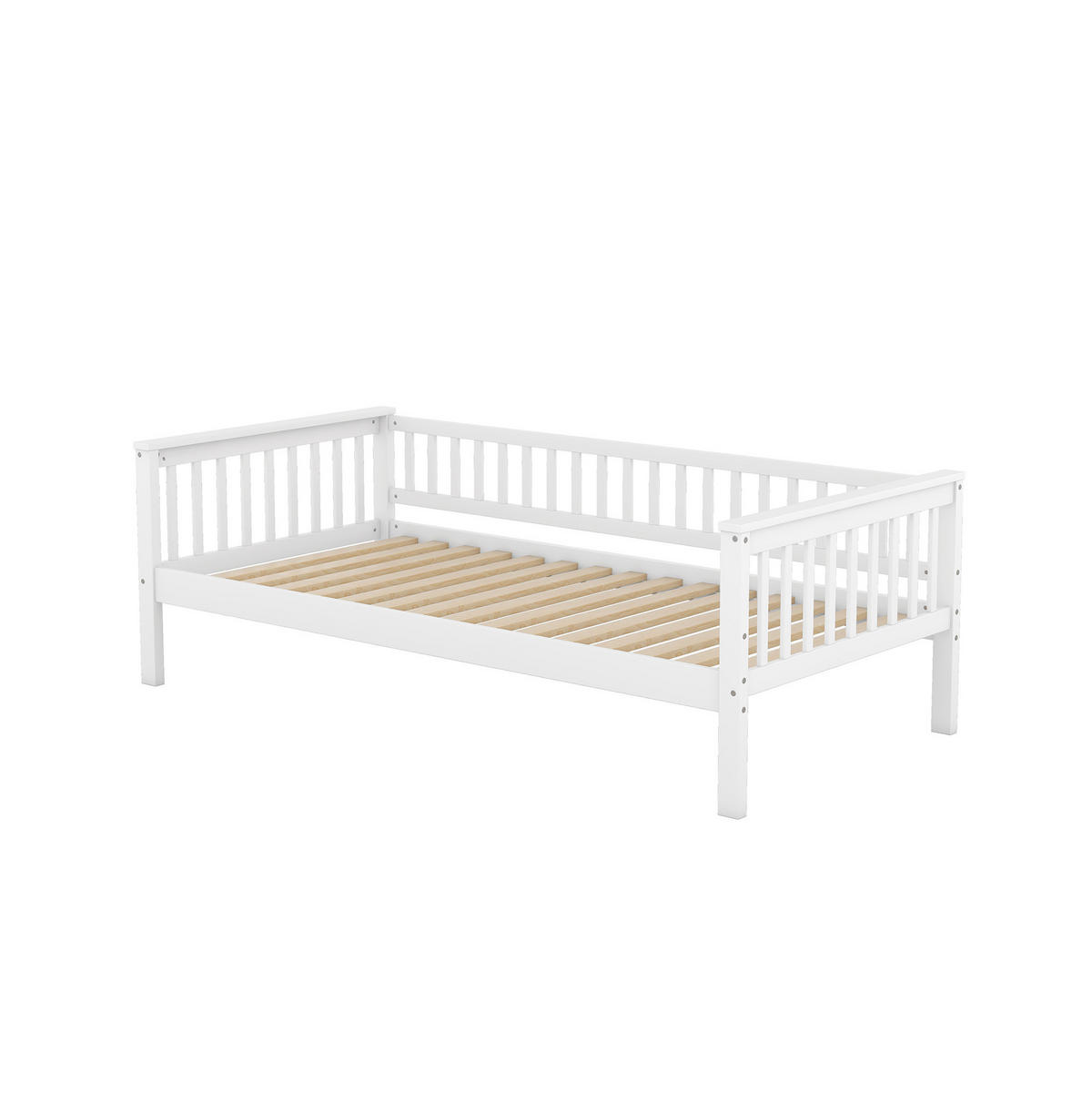 ETAGENBETT aus Kiefernholz 90x200 cm Weiß mit 2 Schubladen, umbaubar zu 2 Einzelbetten - Weiß, Holzwerkstoff (140/200cm) - IVMEU