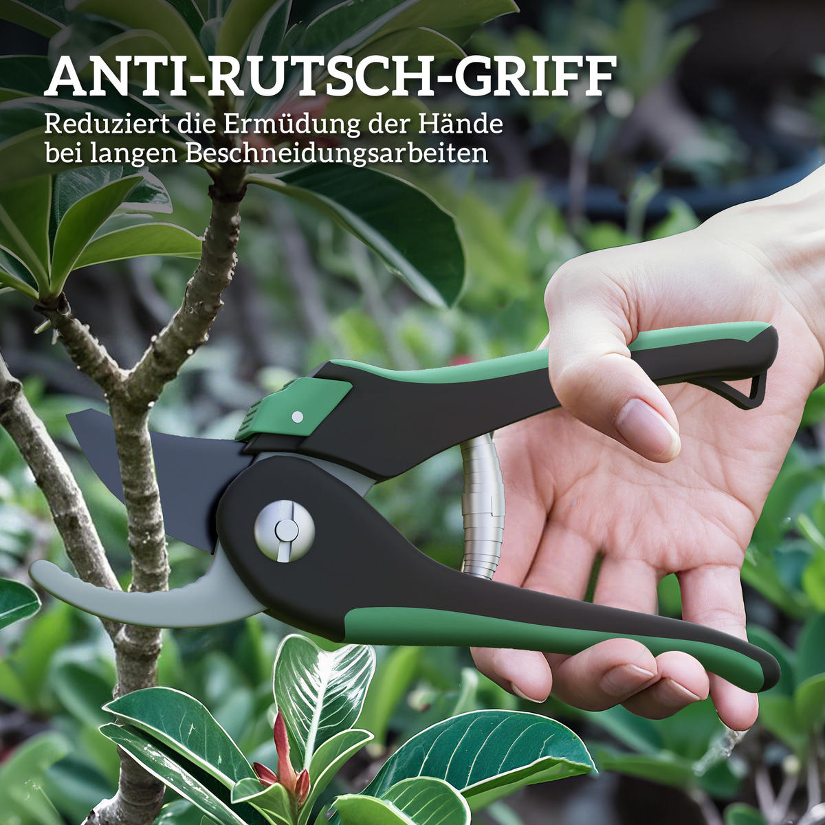 GARTENSCHERENSET 2-teilig aus Metall, Kunststoff Grün - Grün, Metall (6/2/21cm) - Outsunny