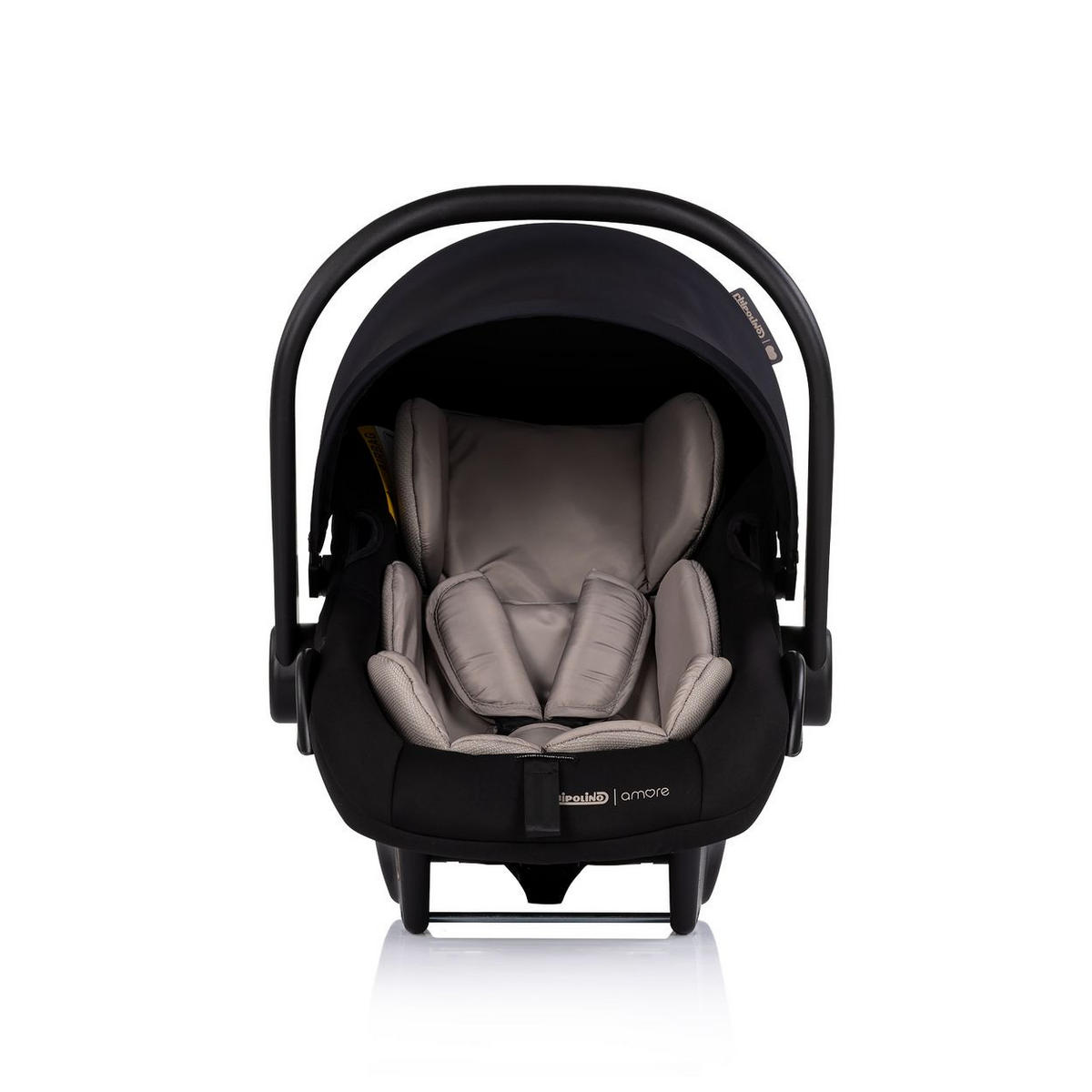 BABYSCHALE Isofix Set Amore i-Size black station Amore i-Size Gruppe 0+ (0 - 13 kg) - Schwarz, Kunststoff (40/56/62cm) - Chipolino