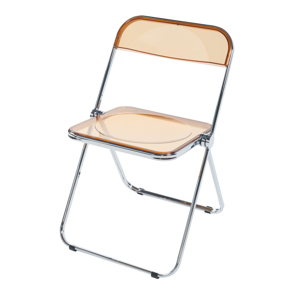 KLAPPSTUHL-SET Pornainen 2 TLG. - Orange, Kunststoff/Metall (46/74/47cm) - [en.casa]