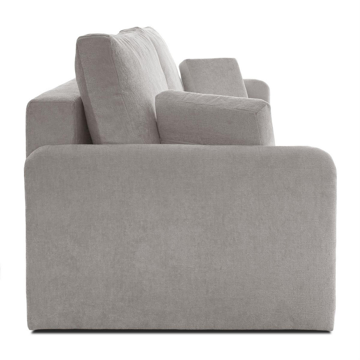 SOFA NUBO mit Schlaffunktion und Bettkasten Harmony 80 - Grau, Textil (205/91/86cm) - Lookway