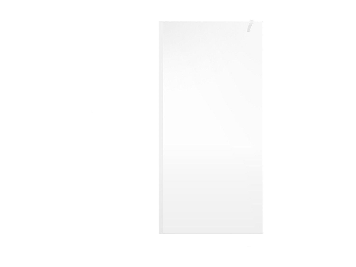 DUSCHWAND - 120 cm x 0.6 cm - metall - weiß Daren - Weiß, Glas/Metall (120/200cm) - Vente-Unique