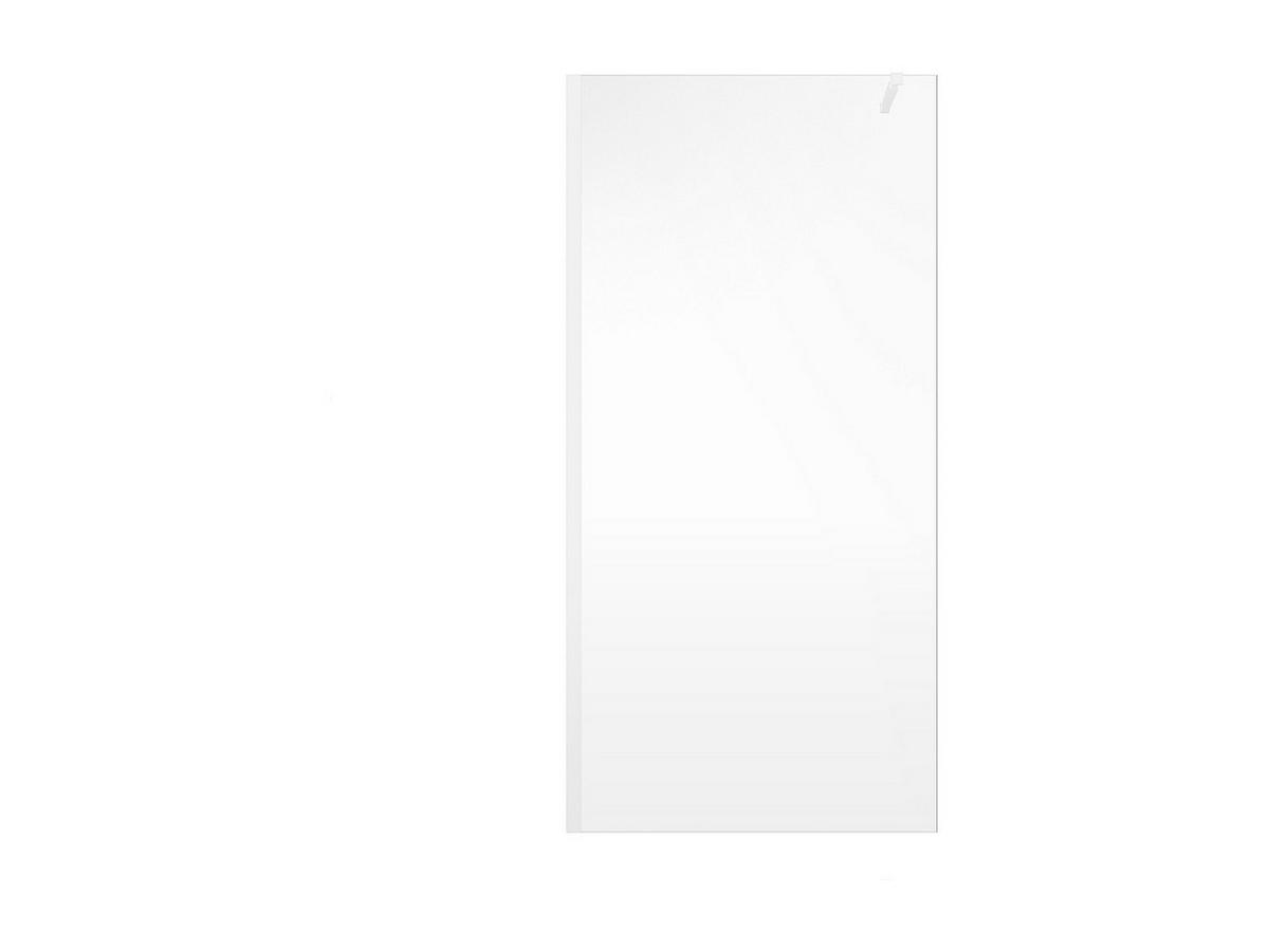 DUSCHTRENNWAND Seitenwand italienische Dusche - 120 x 200 cm - Weiß matt - DAREN - Weiß, Metall (120/200cm) - Vente-Unique