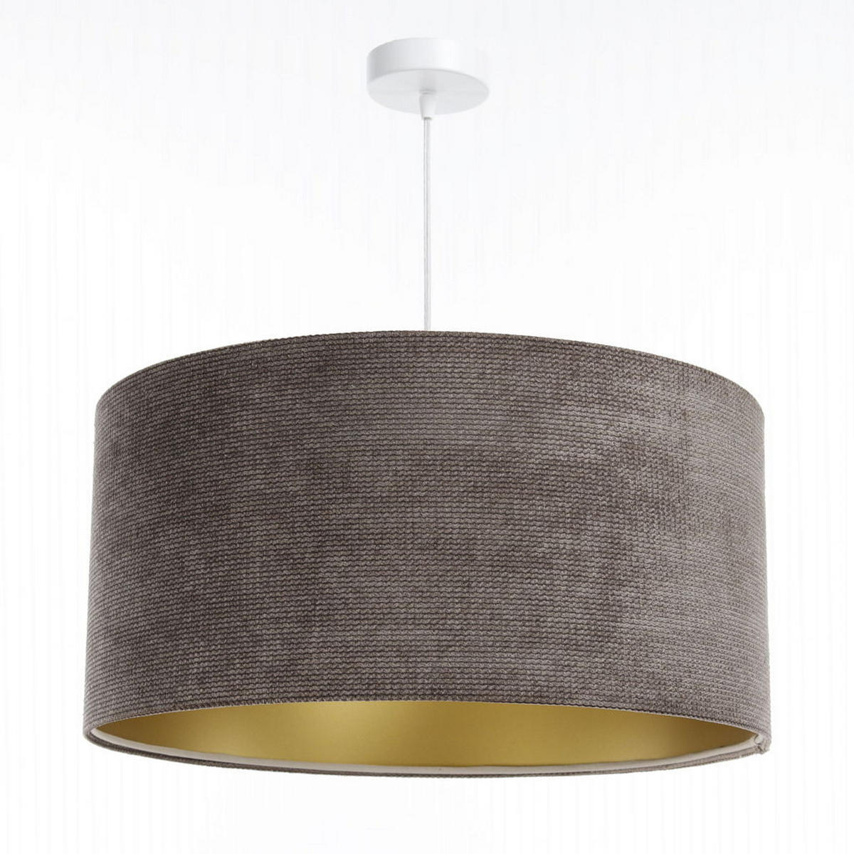 HÄNGELEUCHTE Gold 50/25 cm - Goldfarben/Braun, Kunststoff (50/0.6/25cm) - ONZENO