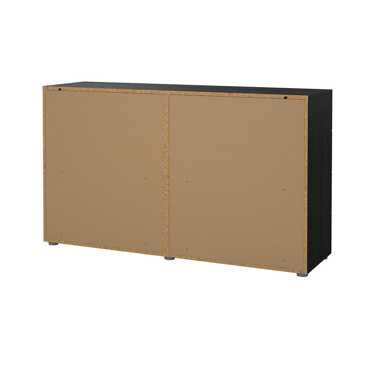 KOMMODE, Pepe, Schwarz, Holzwerkstoff, 140 x 40 x 82 cm - Schwarz, Holzwerkstoff (140/82/40cm) - ebuy24