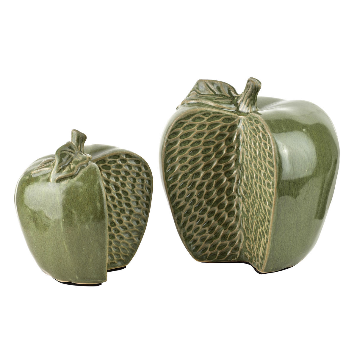 DEKOFIGUR Saggio grün 12/10/12.5 cm Keramik - Grün, Keramik (12/12.5/10cm) - Mondex