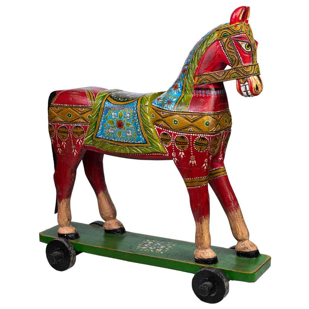 Wanderlust Dekopferd Mehrfarbig 86x96x36 cm