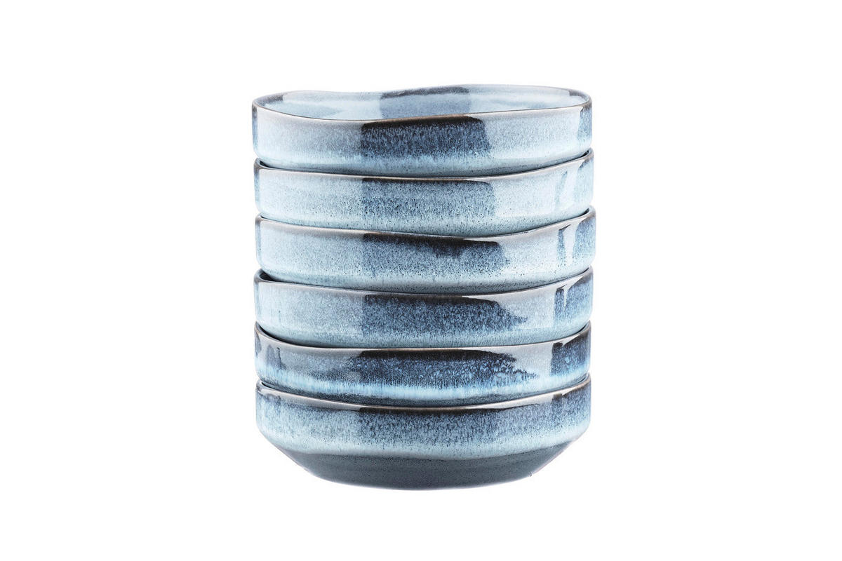 SCHALEN Genesis Ø17cm - 6er-Set - Meer - Blau, Keramik (17cm) - Björn
