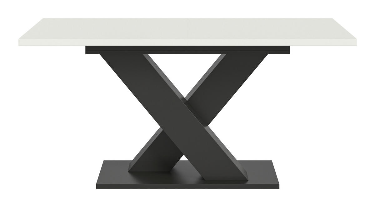 ESSTISCH weiß, grau 150 - 190 cm, Küchentisch ausziehbar - Weiß/Grau, Holz/Holzwerkstoff (150/90/76cm) - Inn.Furn