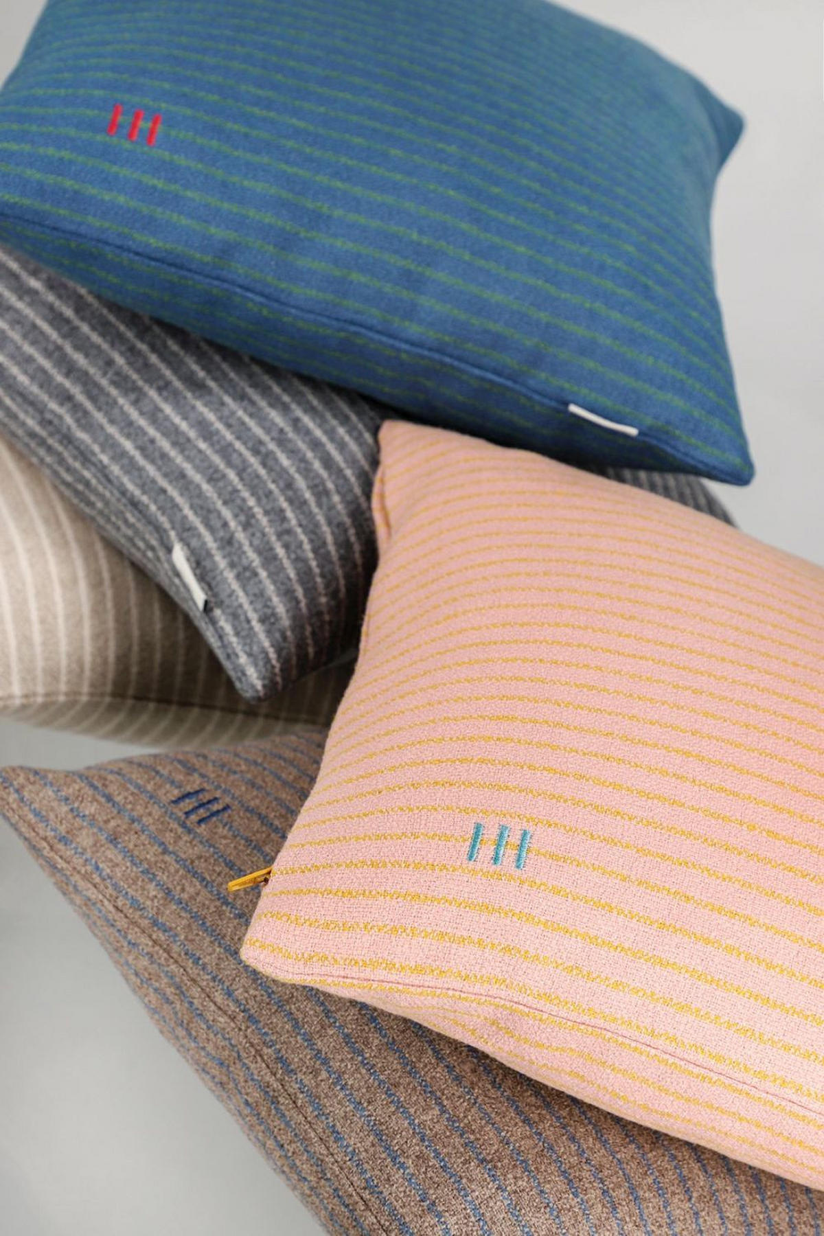 ZIERKISSENHÜLLE FUN STRIPE - Blau, Textil (38/38cm) - Esprit