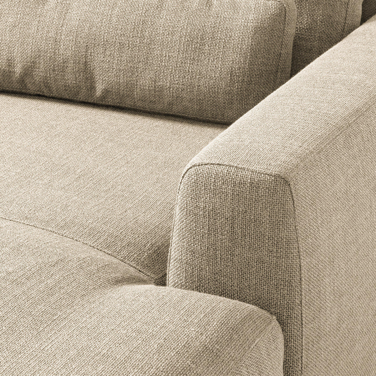 MODULLONGCHAIR - Beige, Textil (126/80/182cm) - home24