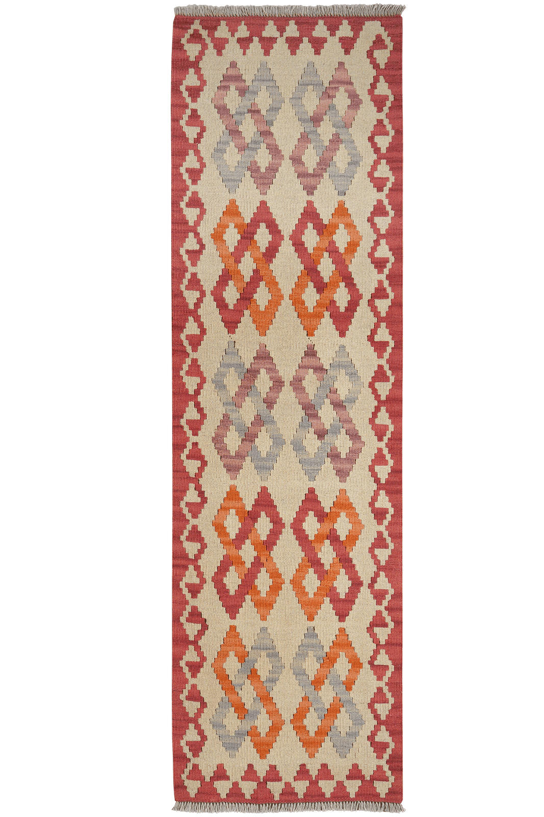 Looma Kelim-Läufer Beige 57x193 cm