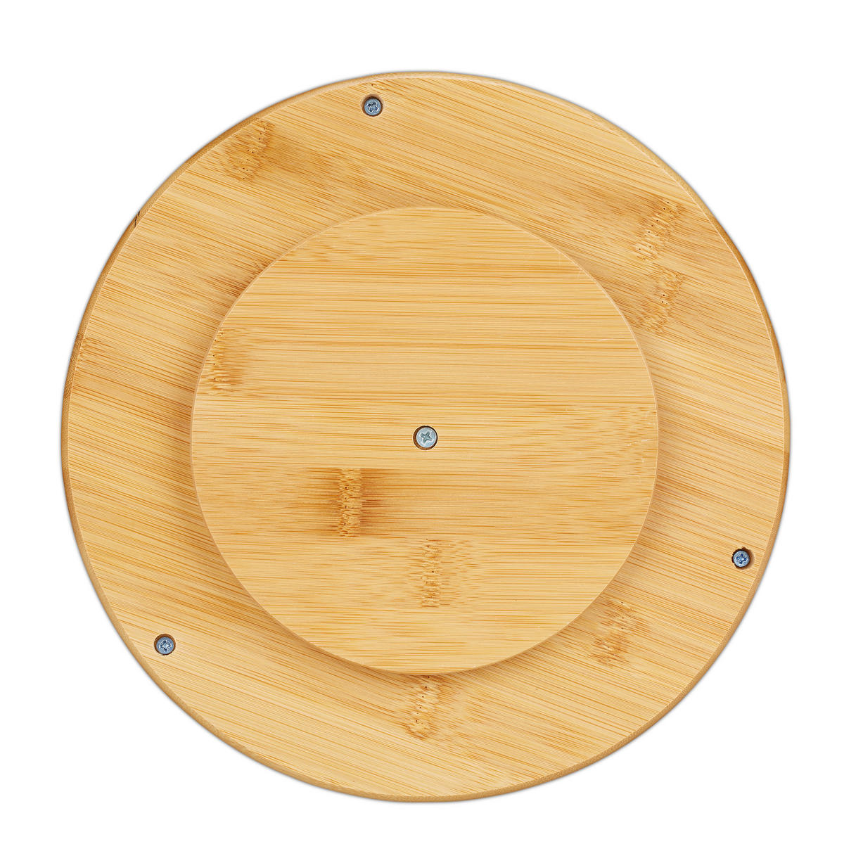 DREHREGAL - Hellbraun, Holz (24.5/19.5/24.5cm) - Relaxdays