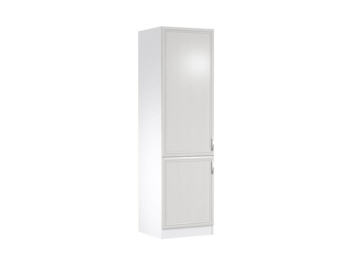 KÜHLUMBAUSCHRANK D60ZL – Sycylia Weiß – Weiß / Creme / Links - Creme/Weiß, Holzwerkstoff (60/212/58cm) - ROYAL24_MARKT