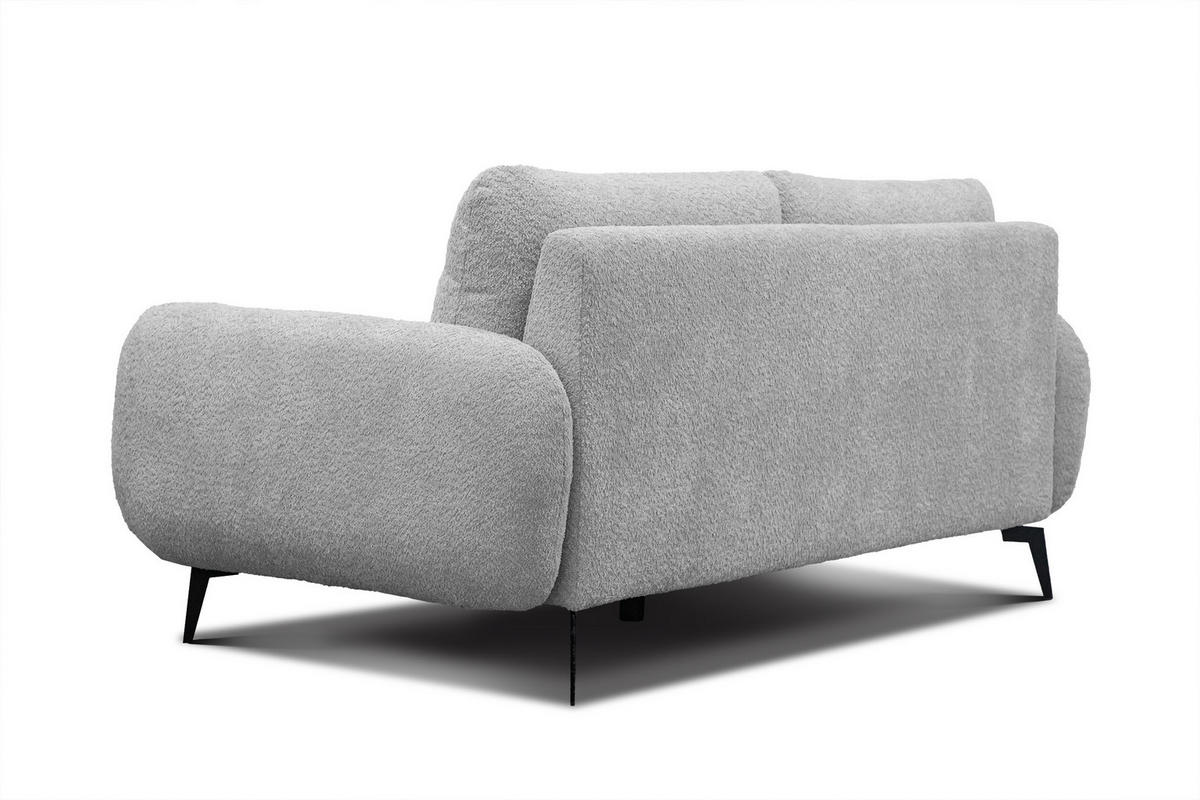 SOFA FEBE 3-Sitzer, hellgrau - Hellgrau/Schwarz, Holz/Textil (190/82/96cm) - Courtois Laville