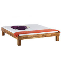 BETT - Massivholz - Eichefarben, Holz (160/200cm) - home24