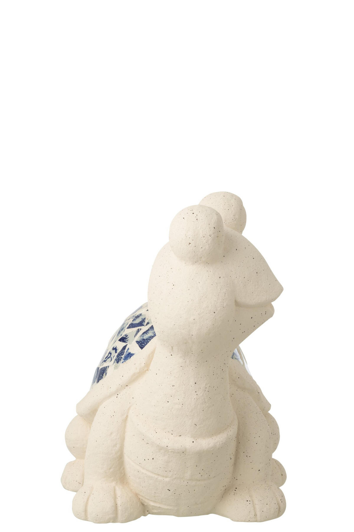 DEKOOBJEKT SCHILDKRÖTE AUßENBEREICH Beige - Blau, Glas/Naturmaterialien (24/34/36.5cm) - J-Line