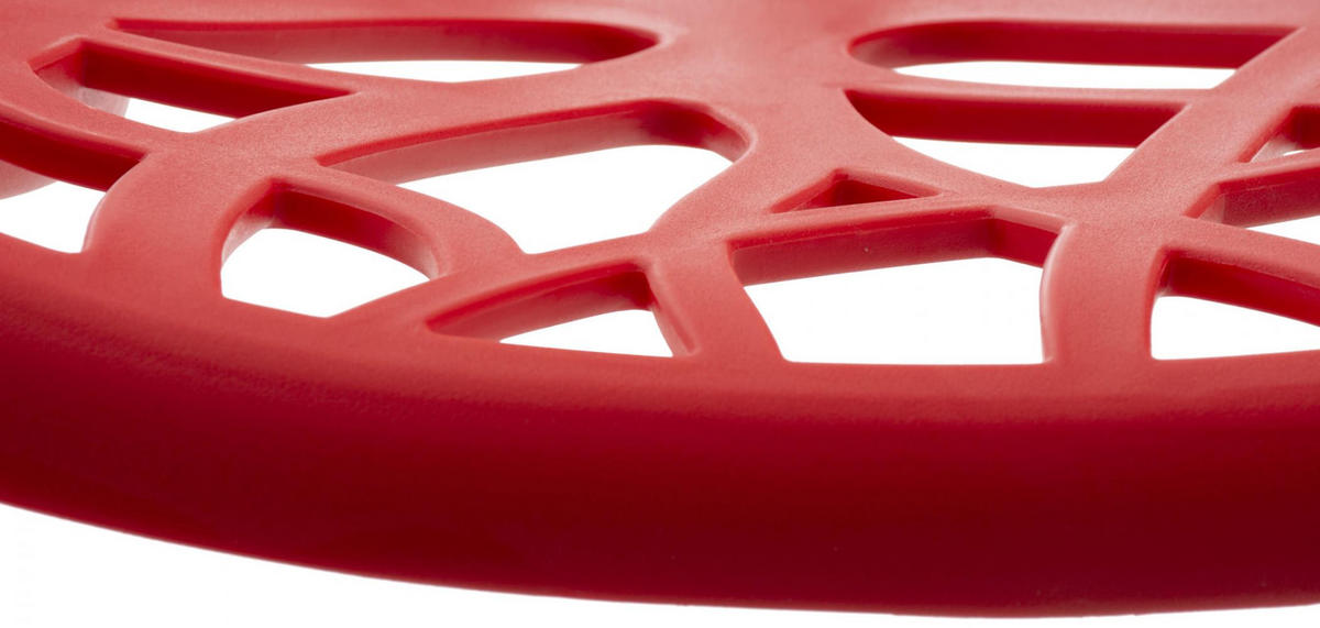 GARTENSTUHL 2er Set Kunststoff rot - Rot, Kunststoff (59/80/60cm) - CLP