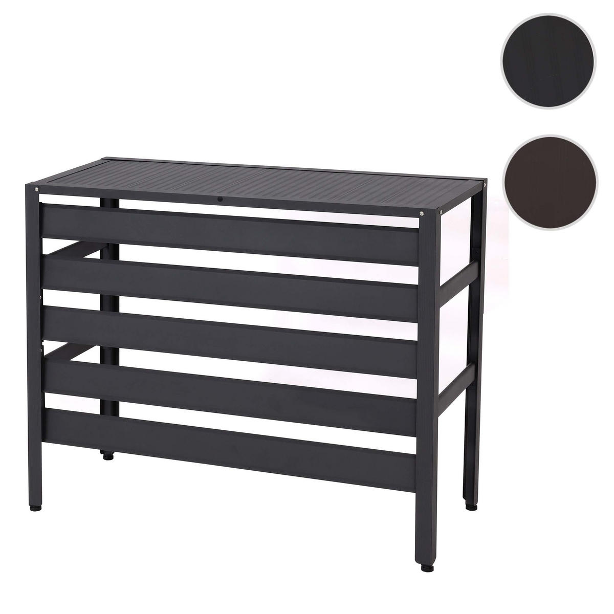 VERKLEIDUNG für Klimaanlage/Wärmepumpe 73x90x38cm Grau - Grau, Metall (90/73/38cm) - PROREGAL