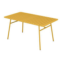 GARTENTISCH L.200 cm - Metall - Senfgelb - MIRMANDE von MYLIA - Gelb, Metall (100/200/75cm) - Vente-Unique