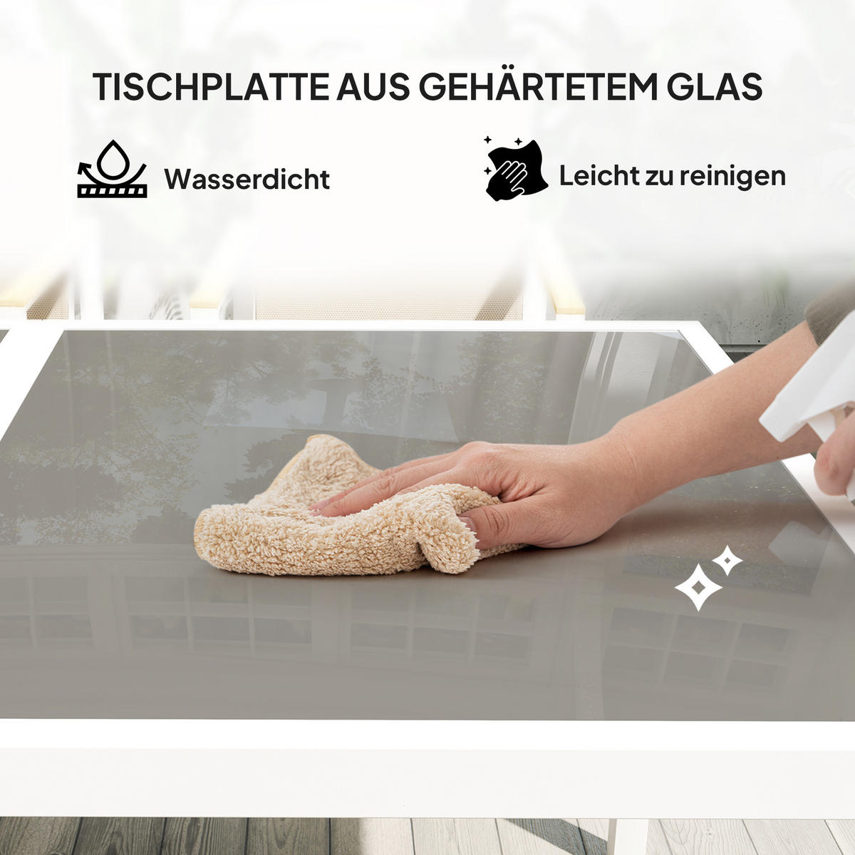 SITZGRUPPE 5 tlg. - Multicolor, Metall - Outsunny