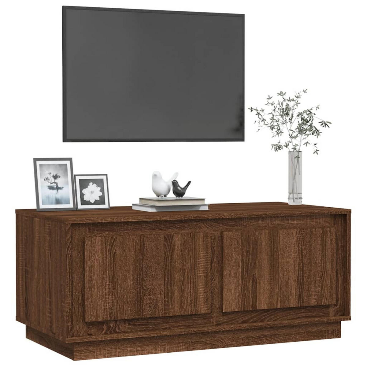 COUCHTISCH Braun Eichen-Optik 102x50x44 cm Holzwerkstoff - Braun, Holzwerkstoff (50/102/44cm) - furnicato