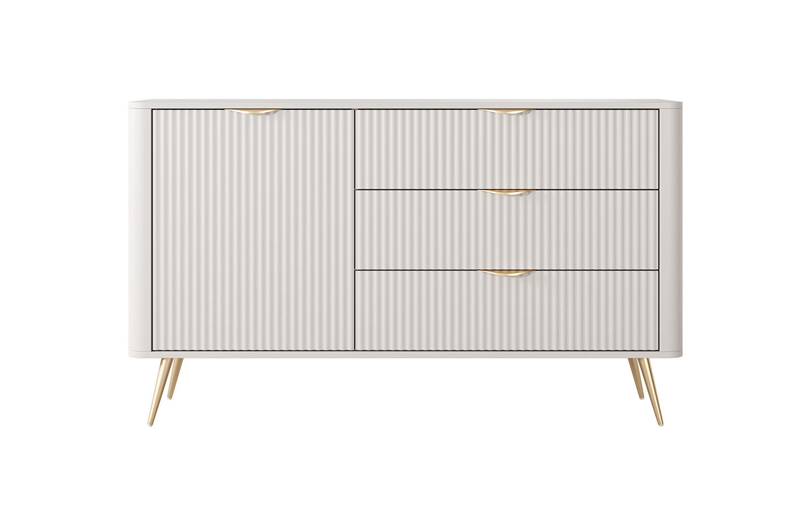 SIDEBOARD Lante beige 138 / 38 / 81cm - Beige, Holz/Holzwerkstoff (138/81/38cm) - Feldmann-Wohnen